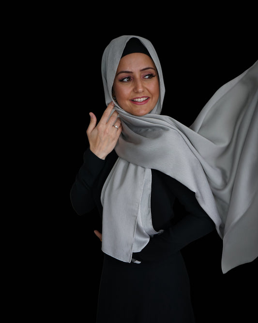 Crincle Krepp Shiny - Silber