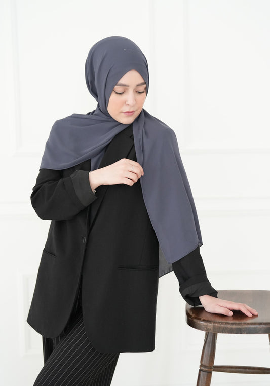 Luxus Krepp - Dunkelgrau