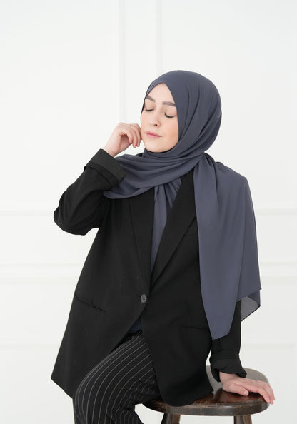 Luxus Krepp - Dunkelgrau