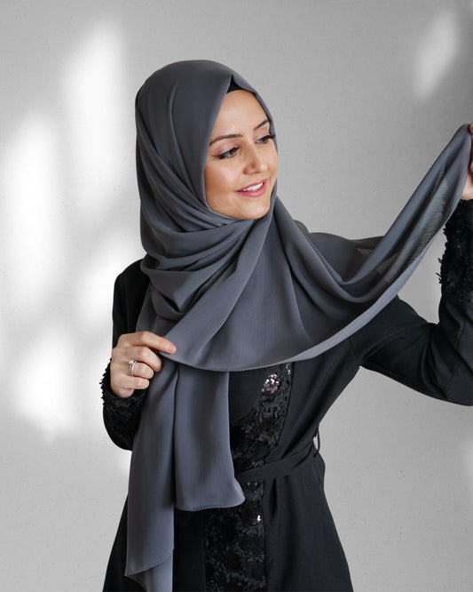 Crincle Krepp Matt - Dunkelgrau