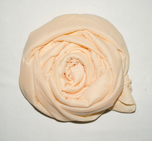 Baumwoll-Schal - Lachs Pastell