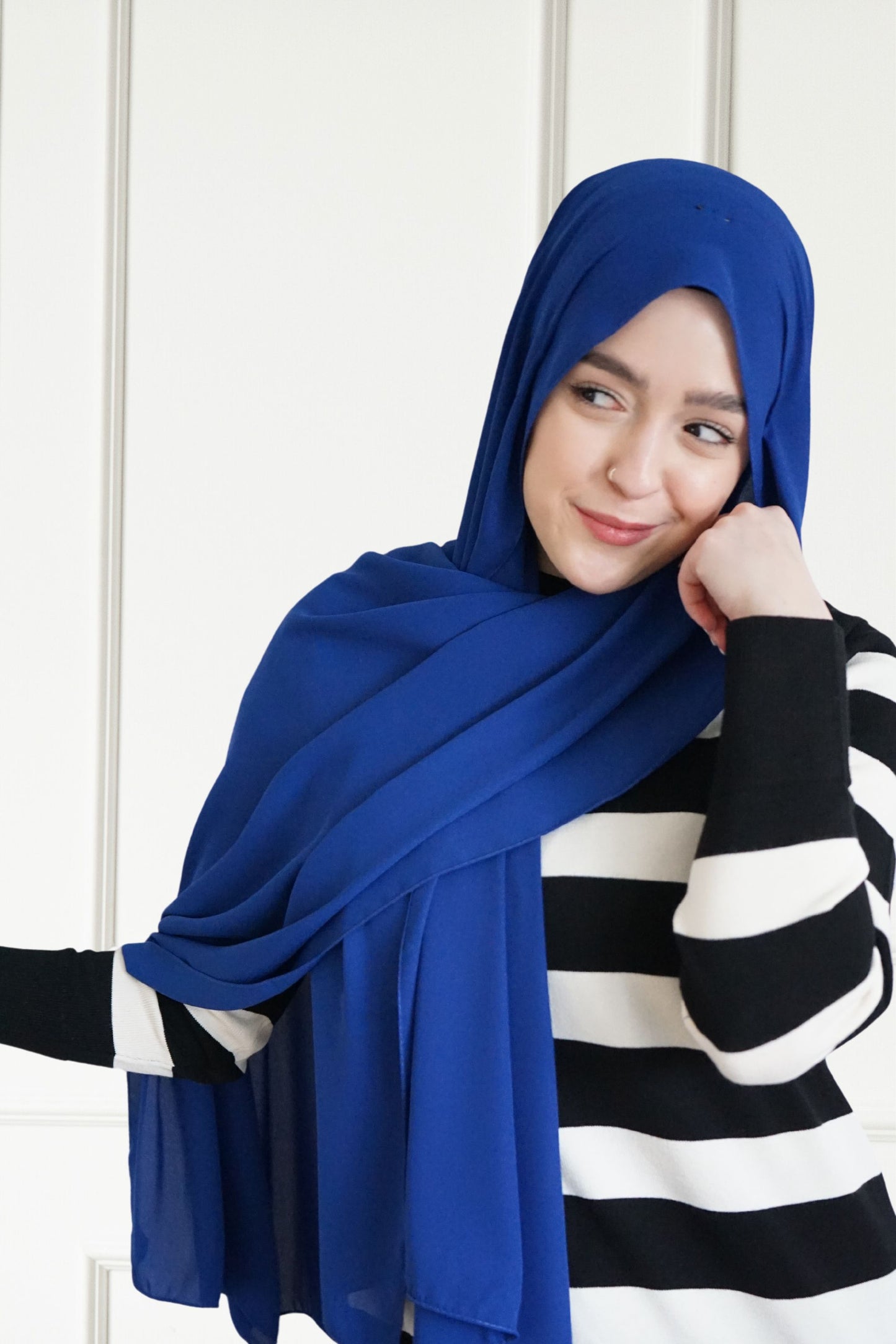 Luxus Krepp - Royalblau