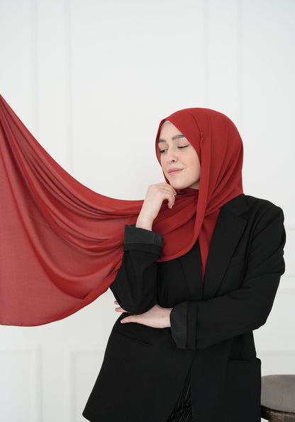 Luxus Krepp - Feuerrot