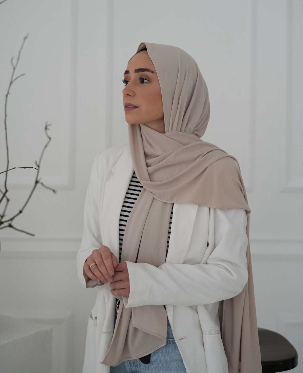 Premium Jersey - Graubeige