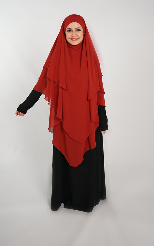 Khimar - Feuerrot