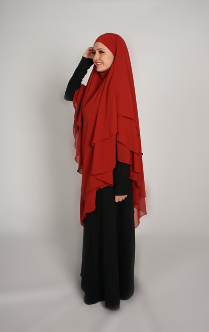 Khimar - Feuerrot