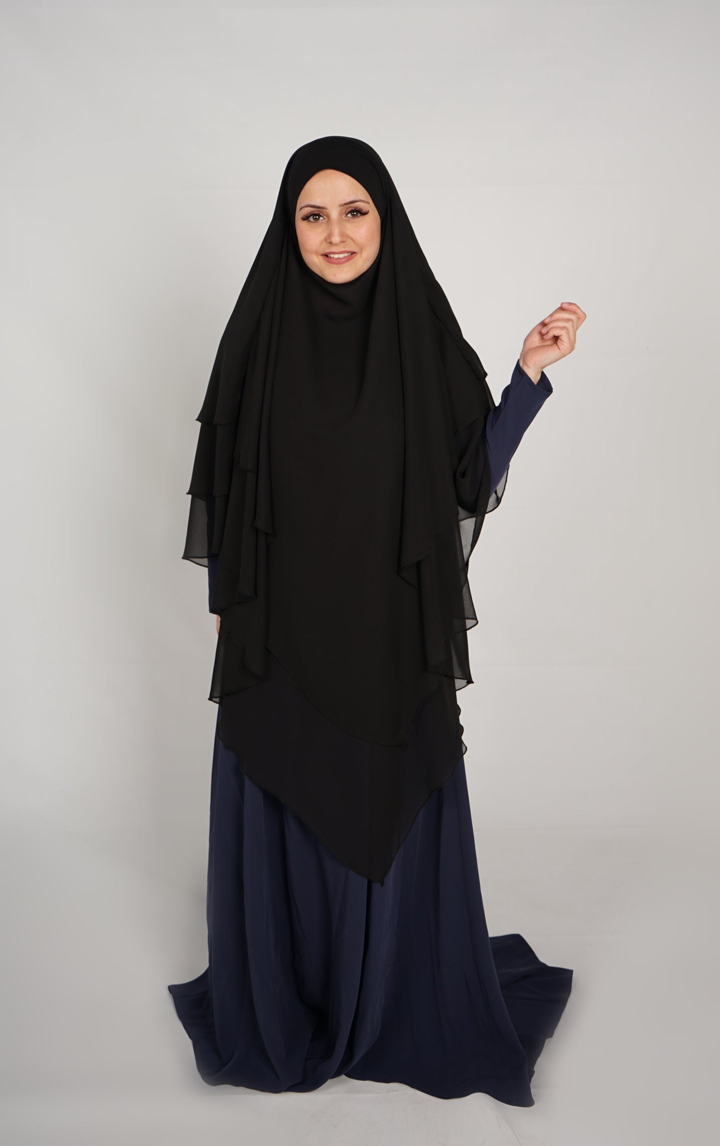 Khimar- Schwarz