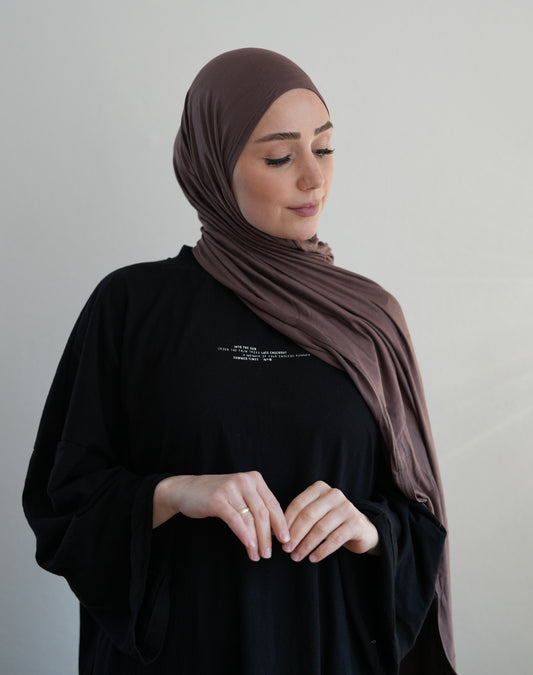 FERTIGHIJAB Cotton Jersey - Mauve