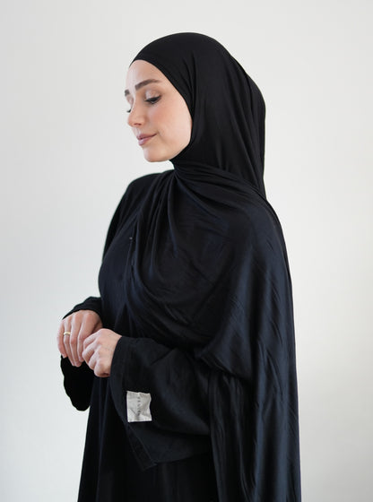 FERTIGHIJAB Cotton Jersey - Schwarz