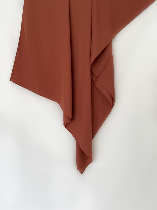 Luxus Krepp - Ziegelrot